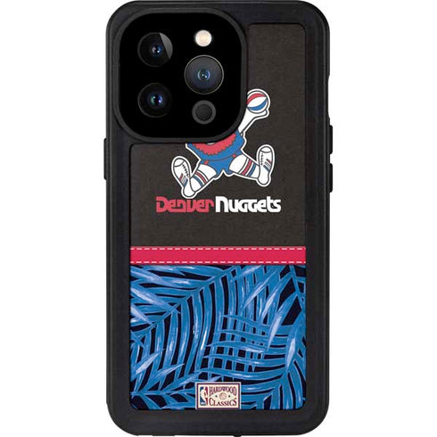 NBA Denver Nuggets Retro Palms iPhone 14 Pro Waterproof Case