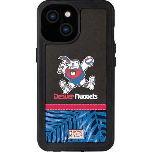 NBA Denver Nuggets Retro Palms iPhone 15 Waterproof Case