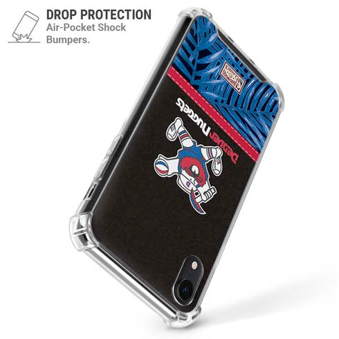 NBA Denver Nuggets Retro Palms iPhone XR Clear Case