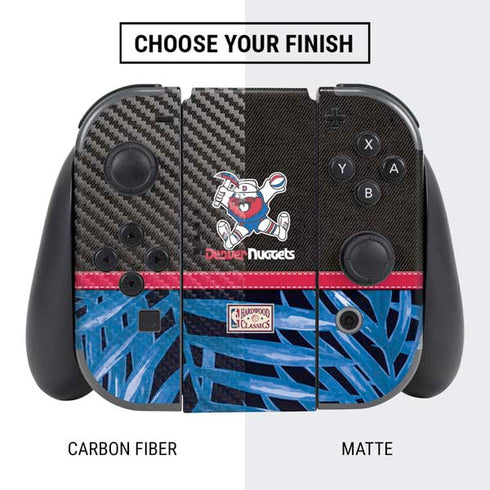 NBA Denver Nuggets Retro Palms Nintendo Switch Bundle Skin