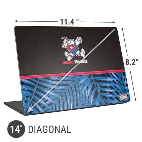 NBA Denver Nuggets Retro Palms Universal Laptop 14in (11.4 x 8.2in) Skin