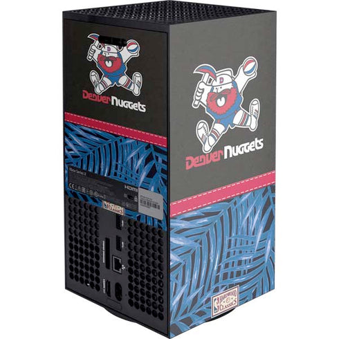 NBA Denver Nuggets Retro Palms Xbox Series X Console Skin