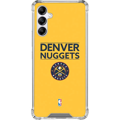 NBA Denver Nuggets Standard - Blue Galaxy A15 5G Clear Case