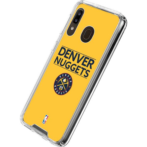 NBA Denver Nuggets Standard - Blue Galaxy A30 Clear Case