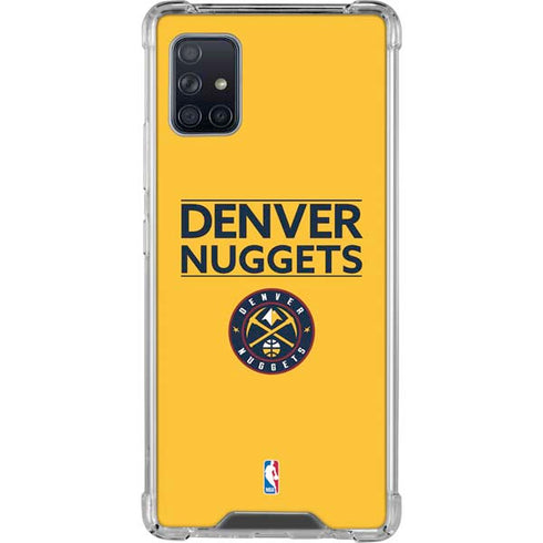 NBA Denver Nuggets Standard - Blue Galaxy A51 5G Clear Case