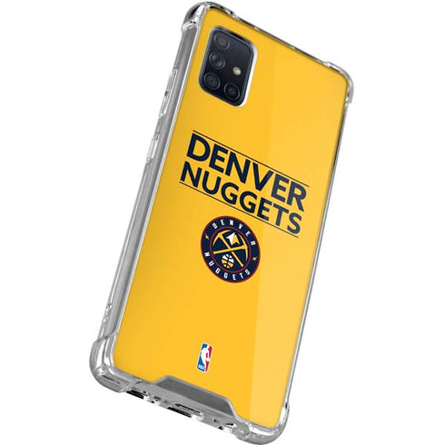 NBA Denver Nuggets Standard - Blue Galaxy A51 5G Clear Case