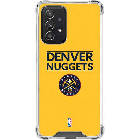 NBA Denver Nuggets Standard - Blue Galaxy A52 5G Clear Case