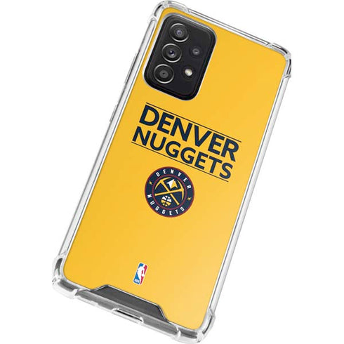 NBA Denver Nuggets Standard - Blue Galaxy A72 5G Clear Case