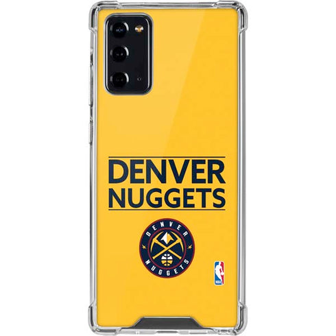 NBA Denver Nuggets Standard - Blue Galaxy Note20 5G Clear Case