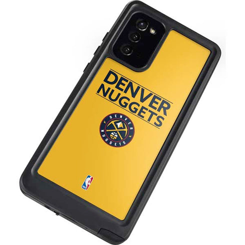 NBA Denver Nuggets Standard - Blue Galaxy Note20 5G Waterproof Case