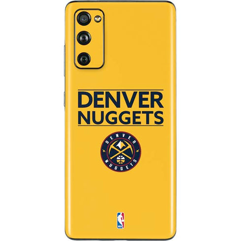 NBA Denver Nuggets Standard - Blue Galaxy S20 Fan Edition Skin