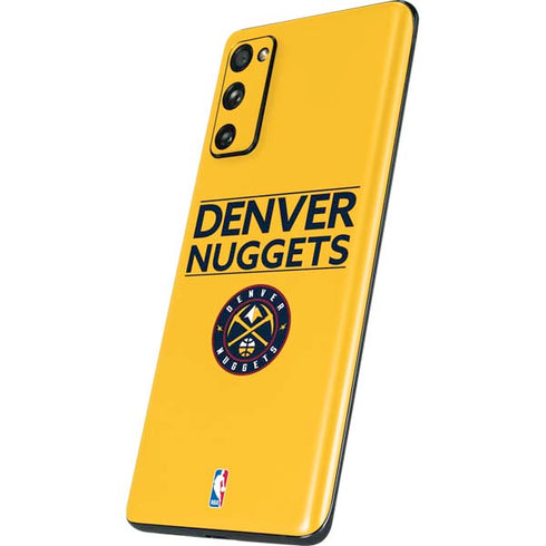 NBA Denver Nuggets Standard - Blue Galaxy S20 Fan Edition Skin