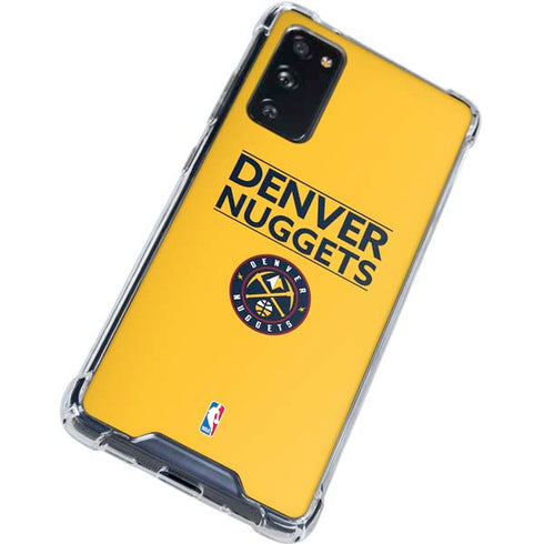 NBA Denver Nuggets Standard - Blue Galaxy S20 FE Clear Case