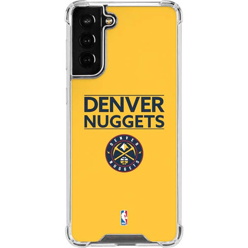 NBA Denver Nuggets Standard - Blue Galaxy S21 FE Clear Case
