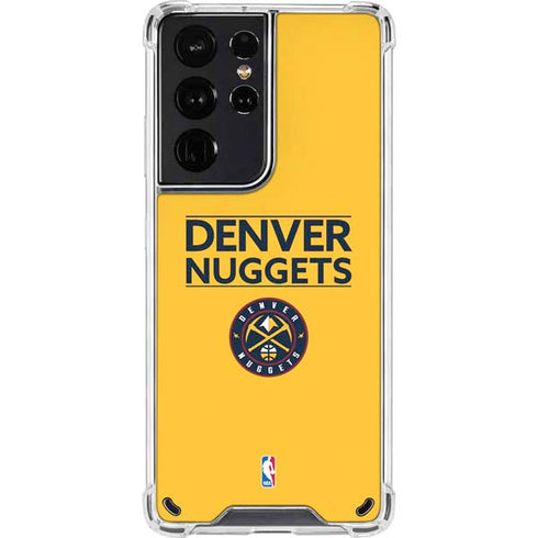 NBA Denver Nuggets Standard - Blue Galaxy S21 Ultra 5G Clear Case
