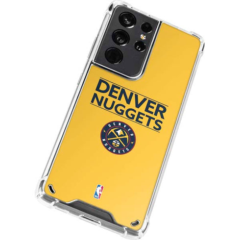 NBA Denver Nuggets Standard - Blue Galaxy S21 Ultra 5G Clear Case