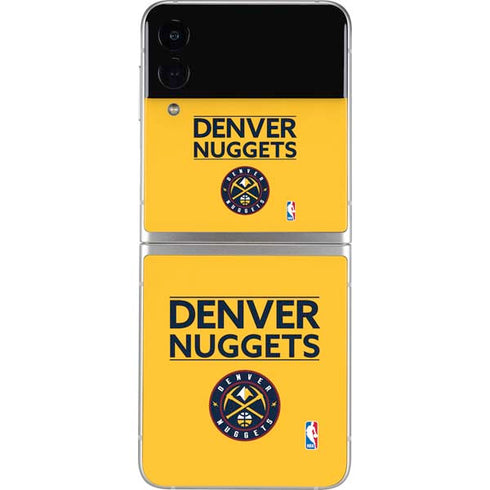 NBA Denver Nuggets Standard - Blue Galaxy Z Flip3 5G Skin
