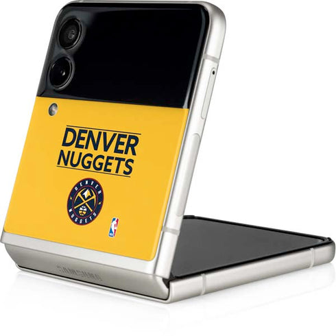NBA Denver Nuggets Standard - Blue Galaxy Z Flip3 5G Skin