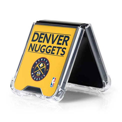 NBA Denver Nuggets Standard - Blue Galaxy Z Flip5 5G Clear Case