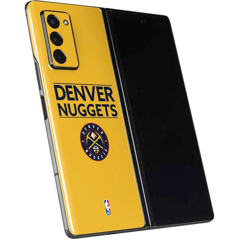 NBA Denver Nuggets Standard - Blue Galaxy Z Fold2 5G Skin