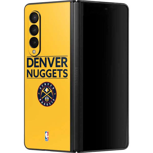 NBA Denver Nuggets Standard - Blue Galaxy Z Fold3 5G Skin