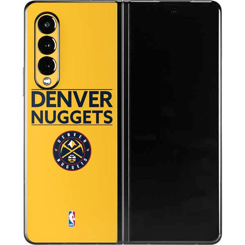 NBA Denver Nuggets Standard - Blue Galaxy Z Fold3 5G Skin