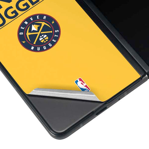 NBA Denver Nuggets Standard - Blue Galaxy Z Fold3 5G Skin
