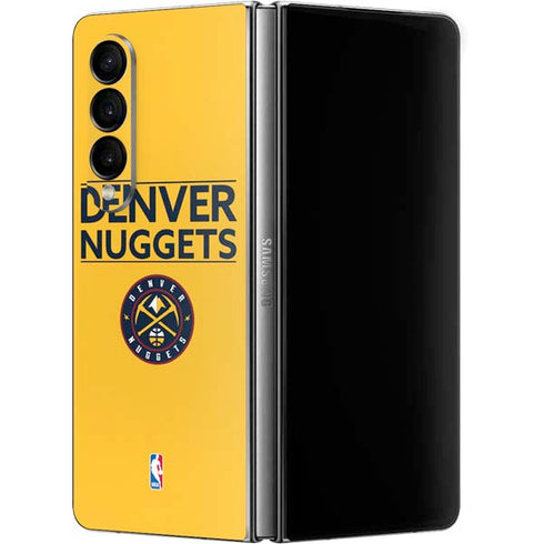 NBA Denver Nuggets Standard - Blue Galaxy Z Fold4 5G Skin