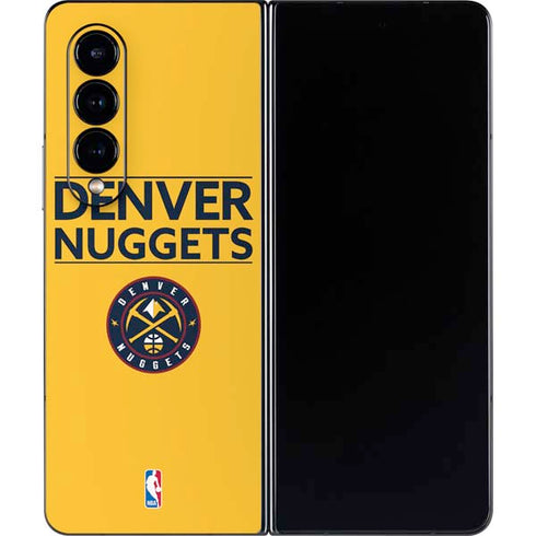 NBA Denver Nuggets Standard - Blue Galaxy Z Fold4 5G Skin