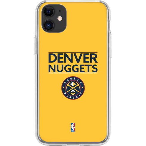 NBA Denver Nuggets Standard - Blue iPhone 11 Clear Case