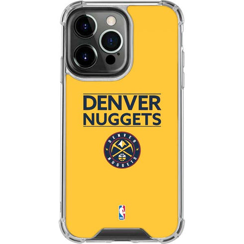 NBA Denver Nuggets Standard - Blue iPhone 13 Pro Clear Case