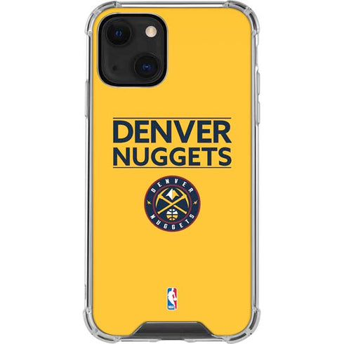 NBA Denver Nuggets Standard - Blue iPhone 14 Clear Case