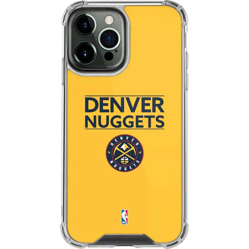 NBA Denver Nuggets Standard - Blue iPhone 14 Pro Max Clear Case