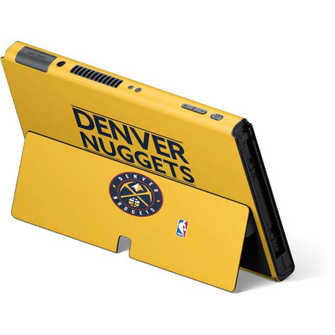 NBA Denver Nuggets Standard - Blue Nintendo Switch OLED (2021) Skin