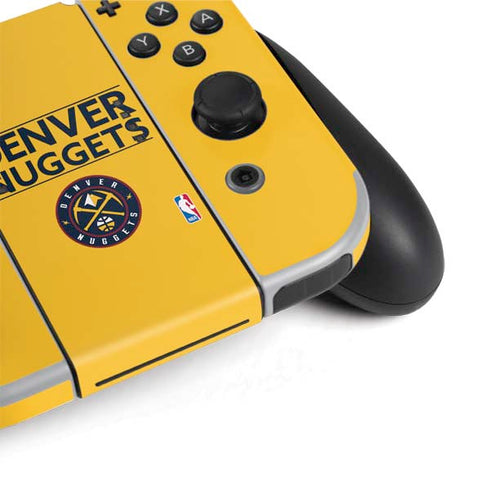 NBA Denver Nuggets Standard - Blue Nintendo Switch OLED (2021) Skin