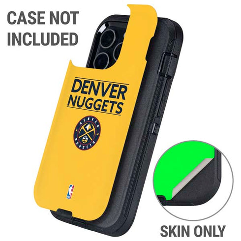 NBA Denver Nuggets Standard - Blue Otterbox Defender iPhone Skin