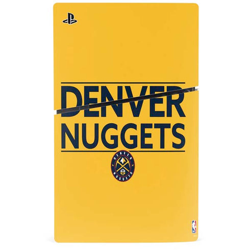 NBA Denver Nuggets Standard - Blue PS5 Slim Disk Bundle Skin