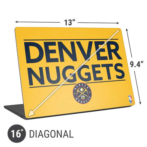 NBA Denver Nuggets Standard - Blue Universal Laptop 16in (13 x 9.4in) Skin