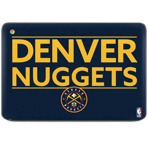 NBA Denver Nuggets Standard - Light Blue HP Chromebook Skin