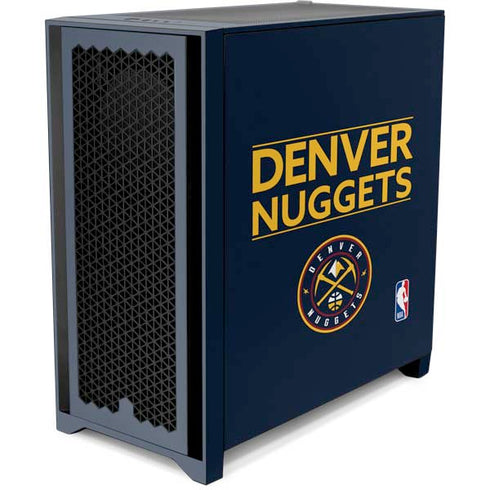 NBA Denver Nuggets Standard - Light Blue Corsair 4000D Tempered Glass Mid-Tower ATX Case Skin
