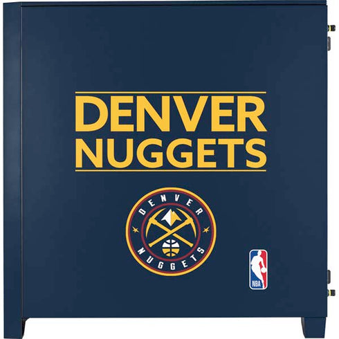 NBA Denver Nuggets Standard - Light Blue Corsair 4000D Tempered Glass Mid-Tower ATX Case Skin