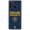 NBA Denver Nuggets Standard - Light Blue Galaxy A21 Clear Case