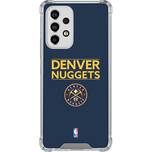 NBA Denver Nuggets Standard - Light Blue Galaxy A53 5G Clear Case