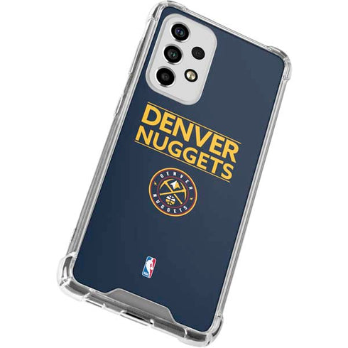 NBA Denver Nuggets Standard - Light Blue Galaxy A53 5G Clear Case