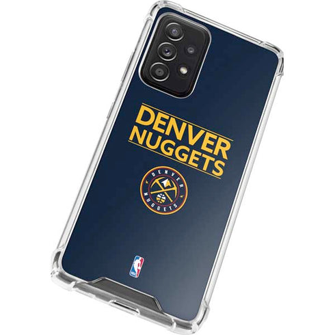 NBA Denver Nuggets Standard - Light Blue Galaxy A72 5G Clear Case