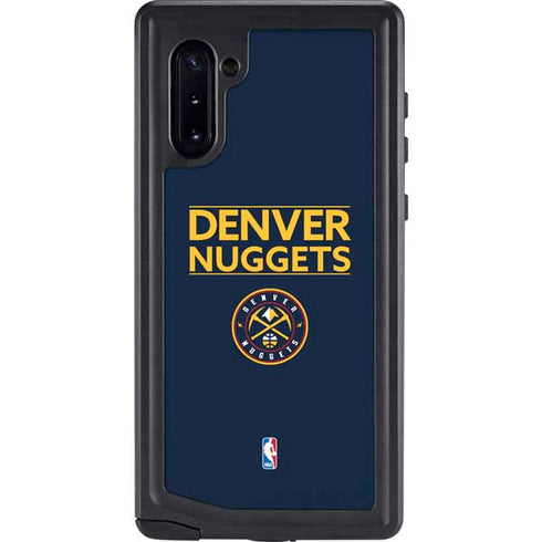 NBA Denver Nuggets Standard - Light Blue Galaxy Note 10 Waterproof Case
