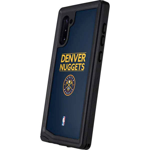 NBA Denver Nuggets Standard - Light Blue Galaxy Note 10 Waterproof Case
