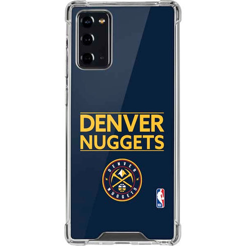 NBA Denver Nuggets Standard - Light Blue Galaxy Note20 5G Clear Case
