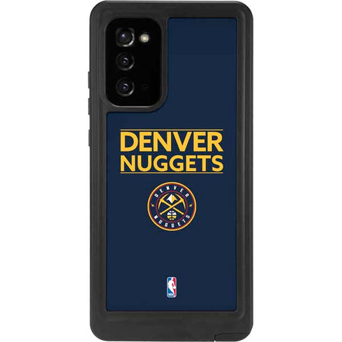 NBA Denver Nuggets Standard - Light Blue Galaxy Note20 5G Waterproof Case