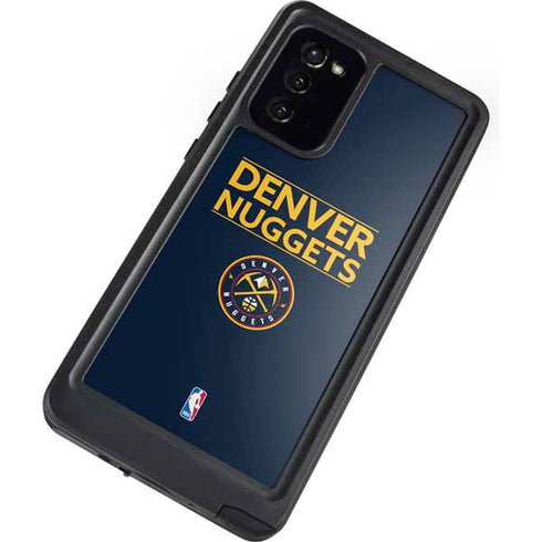 NBA Denver Nuggets Standard - Light Blue Galaxy Note20 5G Waterproof Case